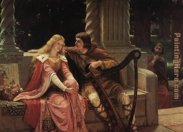 The End of The Song painting - Edmund Blair Leighton The End of The Song art painting